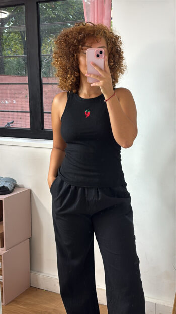 Débardeur noir Spicy Vibes🌶️