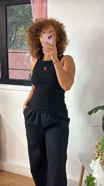 Débardeur noir Spicy Vibes🌶️ – Image 2